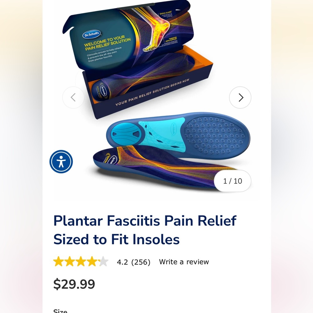 Dr. Scholl's Blue Packaging